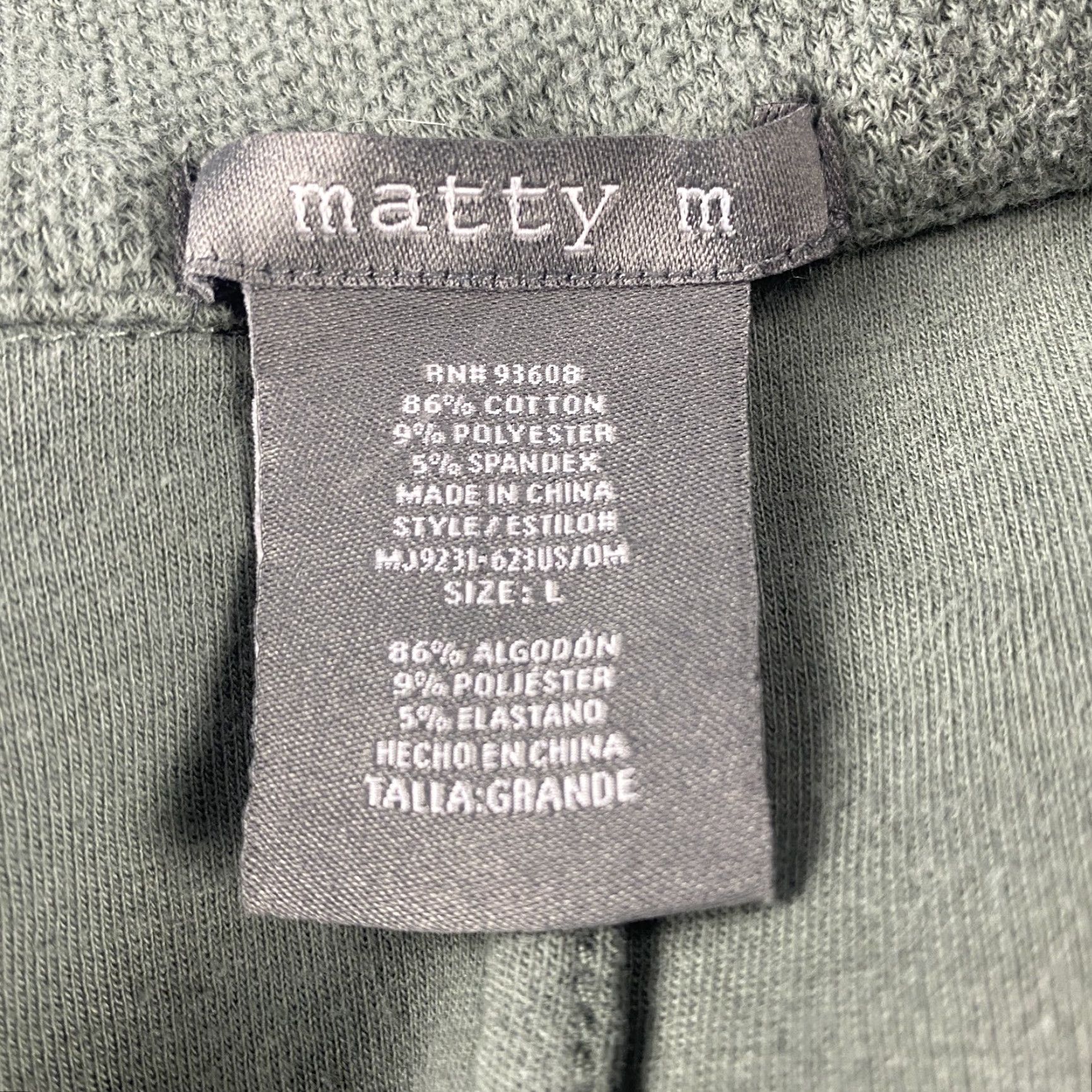 Vintage Matty M Blazer Jacket Womens Large Knit Open Front Cardigan Casual Lightweight Size L / US 10 / IT 46 - 4 Thumbnail