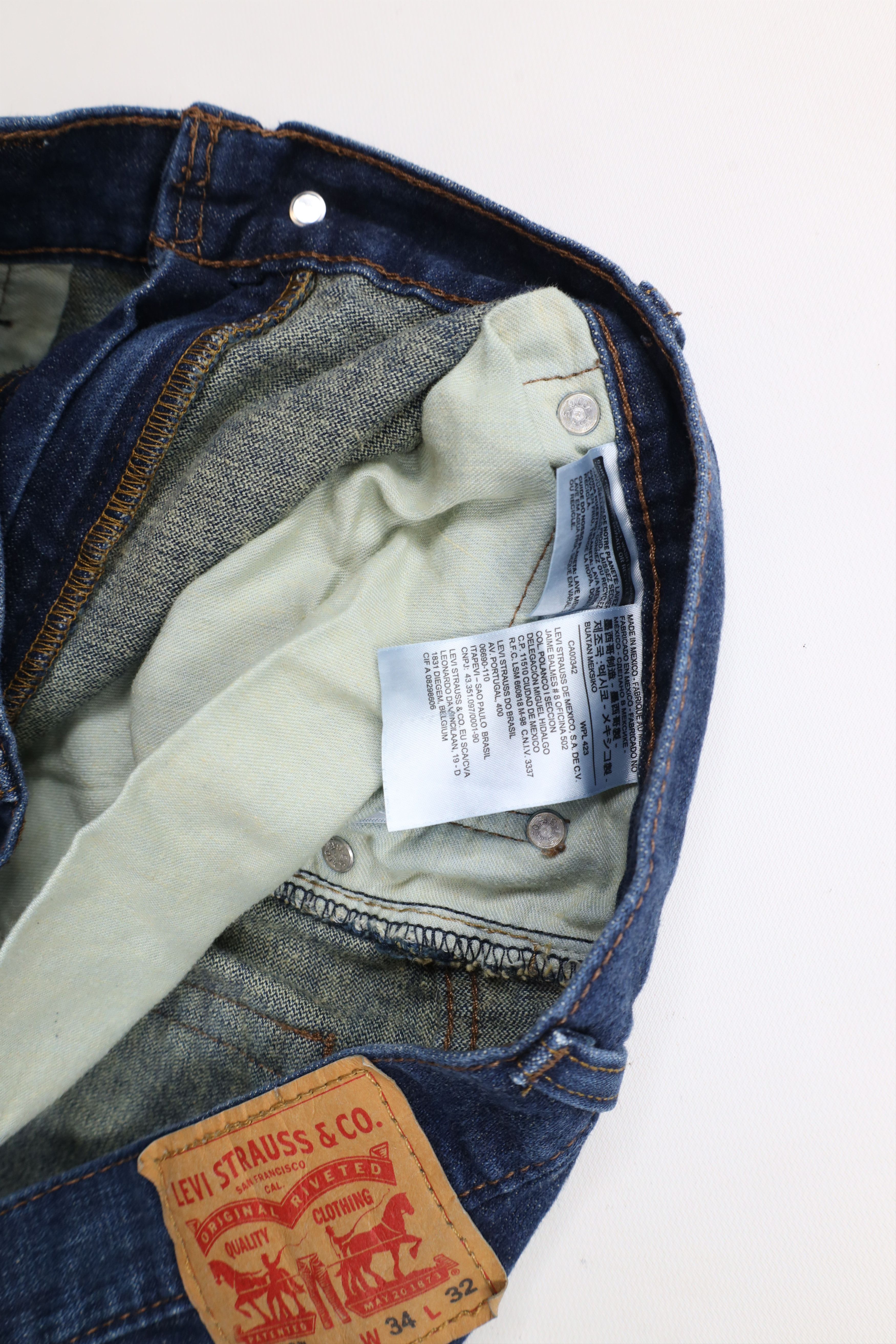 Levi's × Vintage Vintage Y2K Levis 569 Loose Fit Wide Leg Denim Jeans Blue Size US 34 / EU 50 - 8 Thumbnail