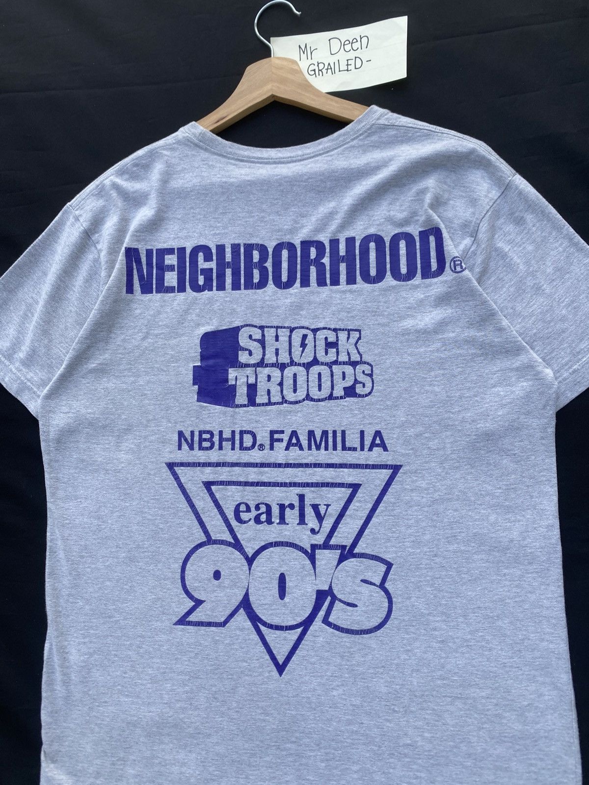 Neighborhood Rare Neighborhood Familia Japanese Brand Grey Tshirt Size US L / EU 52-54 / 3 - 22 Thumbnail