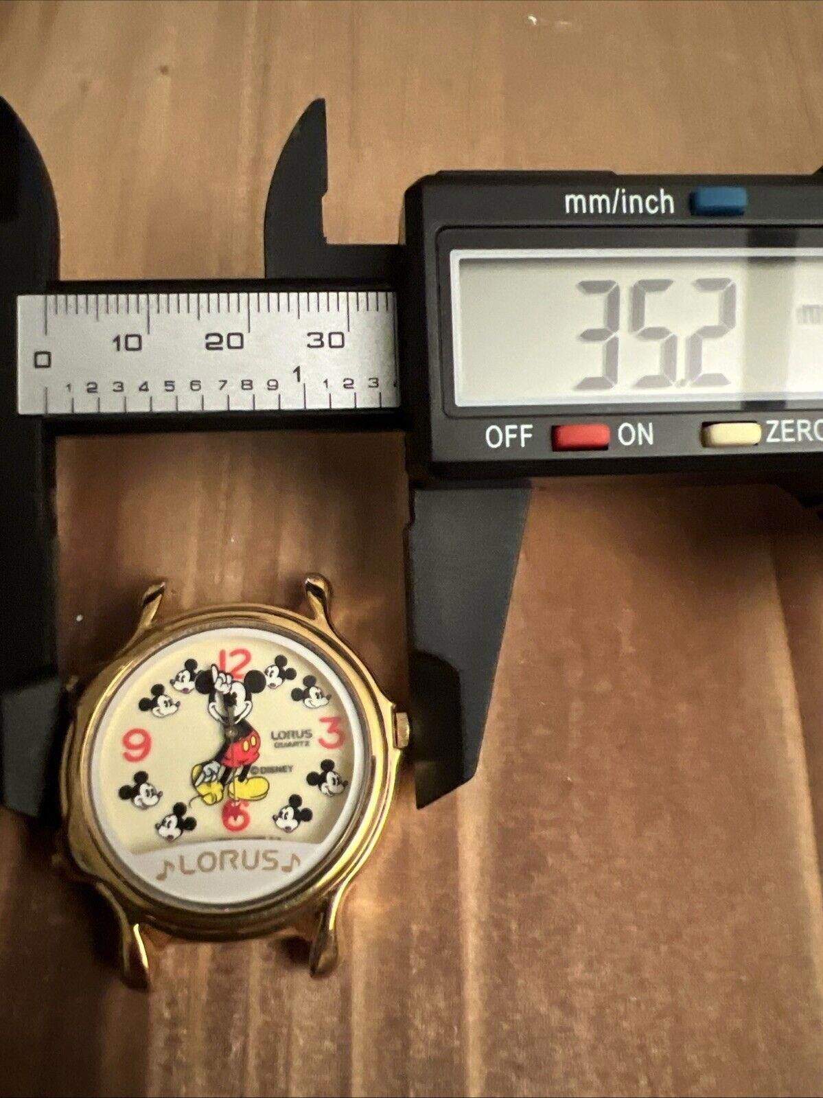 Designer Lorus Disney Watch Mickey Mouse Musical Gold Tone Size ONE SIZE - 2 Thumbnail