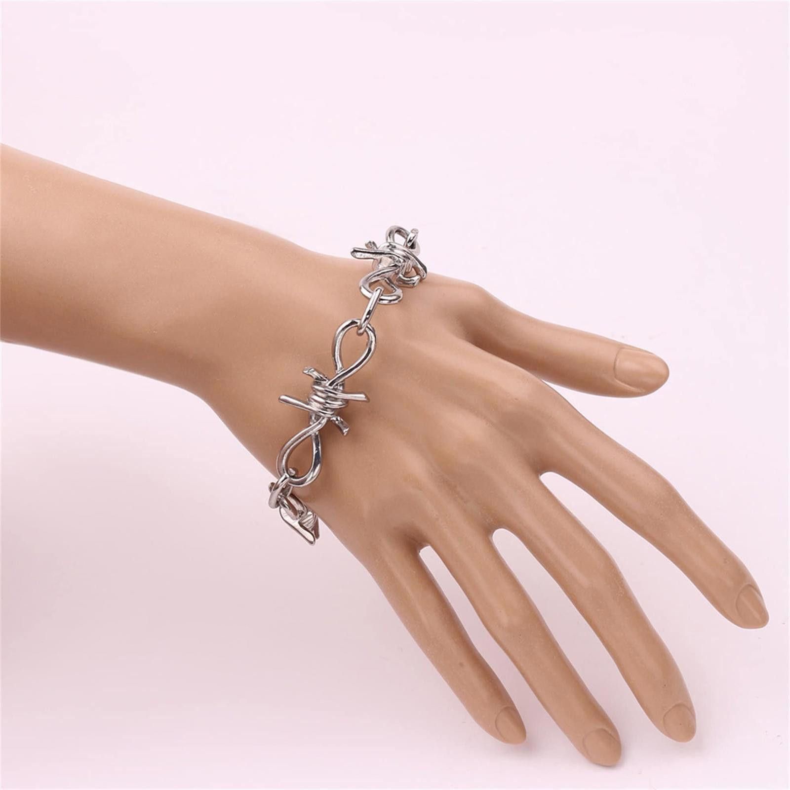 Jewelry Barbed Wire Necklace, Choker Necklace Size ONE SIZE - 10 Thumbnail