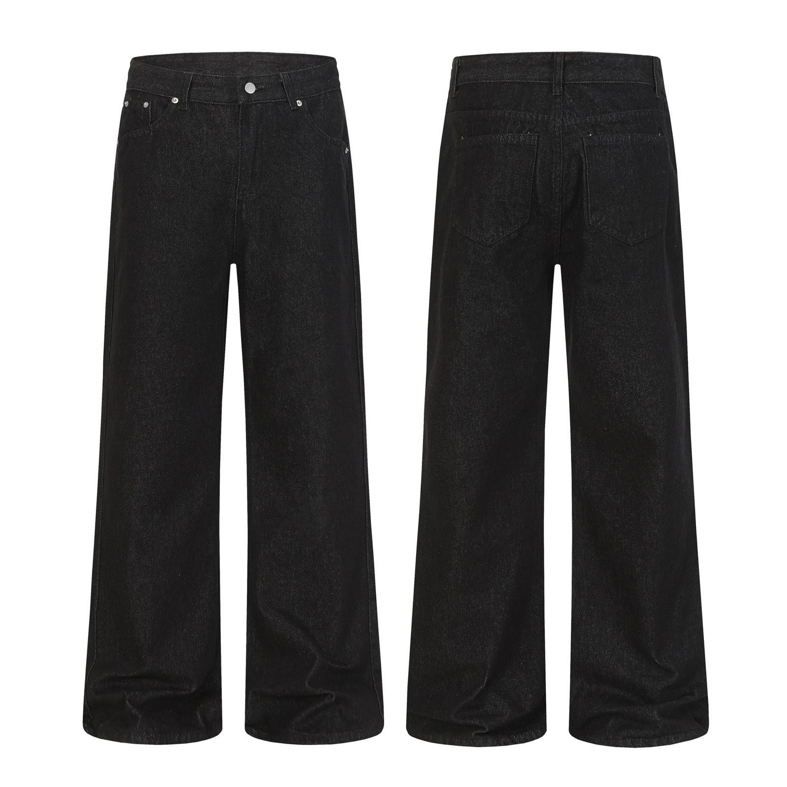 Jean Micro-Flare Wide-Leg Denim Jeans Size US 32 / EU 48 - 5 Thumbnail