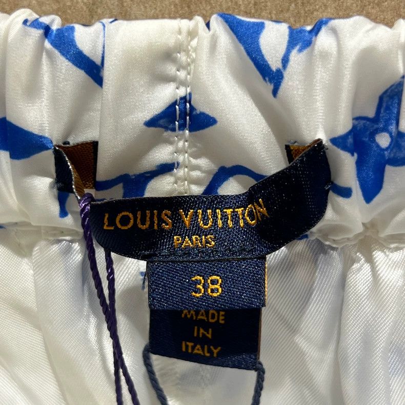 Louis Vuitton Louis Vuitton Blue and white presbyopic jogging shorts Size US 38 / EU 54 - 3 Thumbnail
