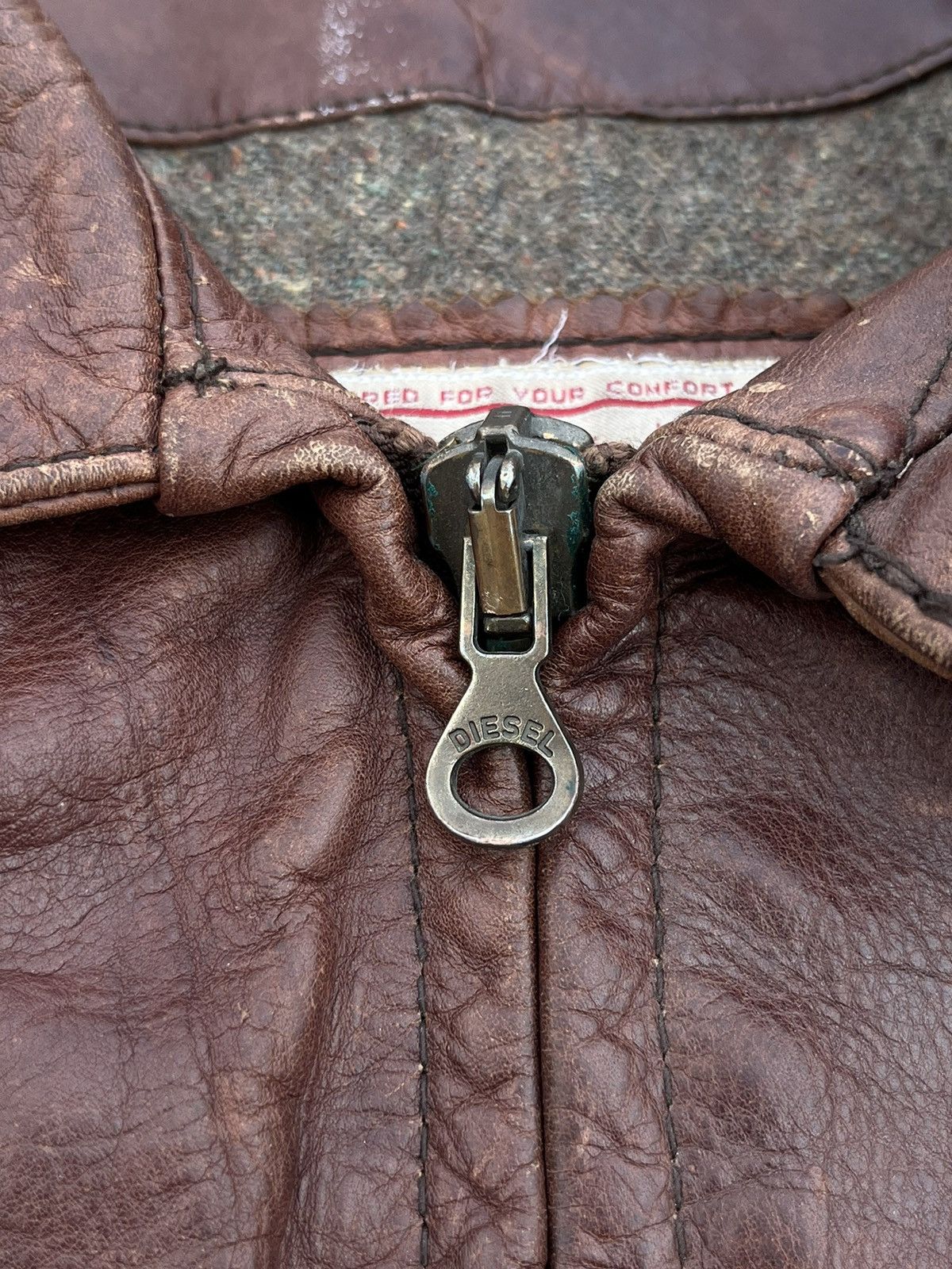 Diesel RARE VINTAGE DIESEL RR-55 IND LEATHER JACKET Size US M / EU 48-50 / 2 - 10 Thumbnail