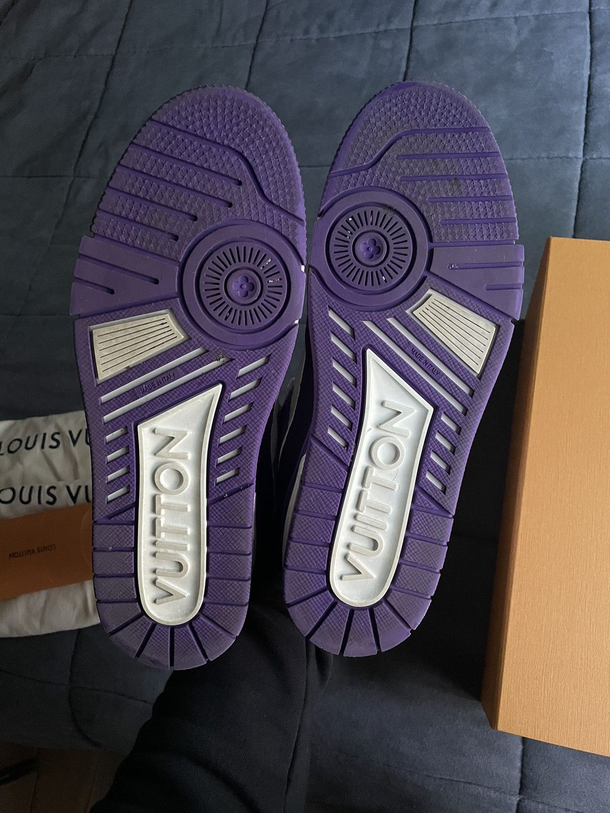 Louis Vuitton Louis Vuitton White Purple Monogram Trainer Size US 9.5 / EU 42-43 - 13 Thumbnail
