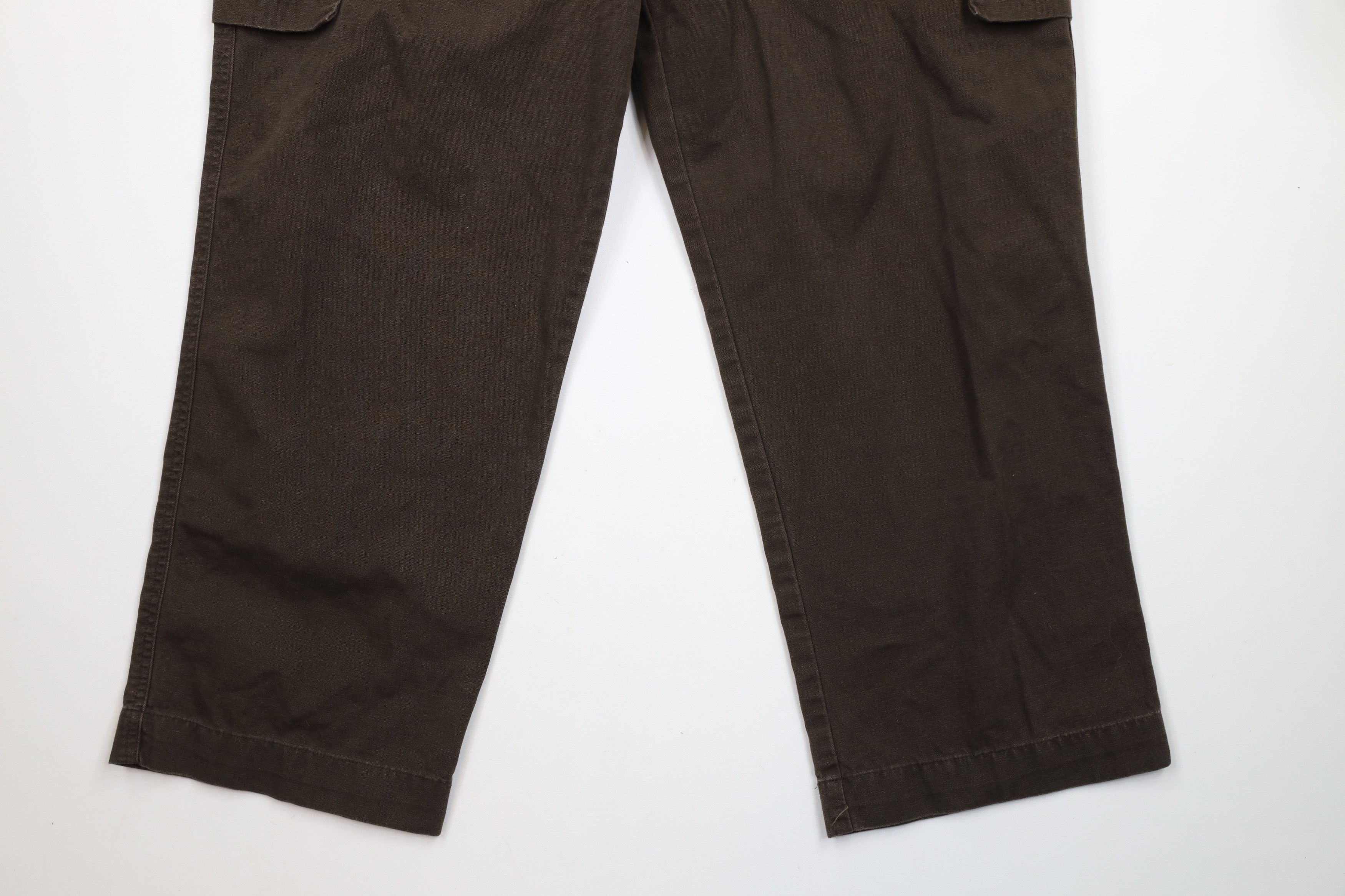 Dockers × Vintage Vintage Y2K Dockers Streetwear Wide Leg Canvas Cargo Pants Size US 40 / EU 56 - 4 Thumbnail