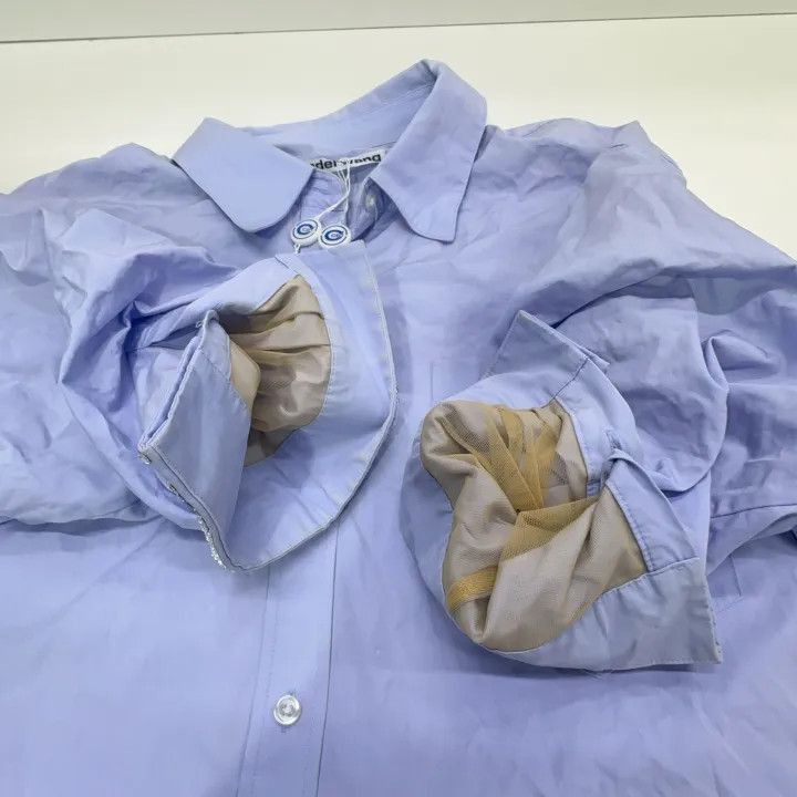 Alexander Wang Alexander Wang Long Sleeve Shirt with Crystal Cuffs - Size L / US 10 / IT 46 - 9 Thumbnail