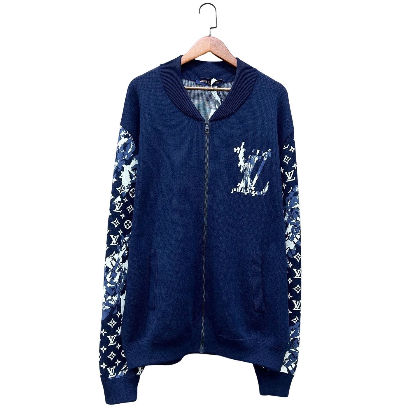 Louis Vuitton Louis Vuitton Monogram Knit Zip-Up Jacket Size 5 Size US XXL / EU 58 / 5 - 1 Thumbnail