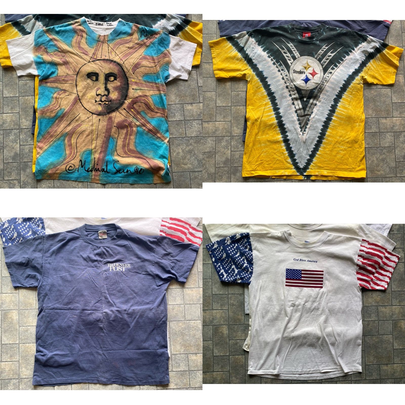 Vintage VINTAGE XL Shirt Lot Of 17 Rockies Oregon Carnival VJ Day Sun USA Steelers VTG Size US XL / EU 56 / 4 - 9 Thumbnail