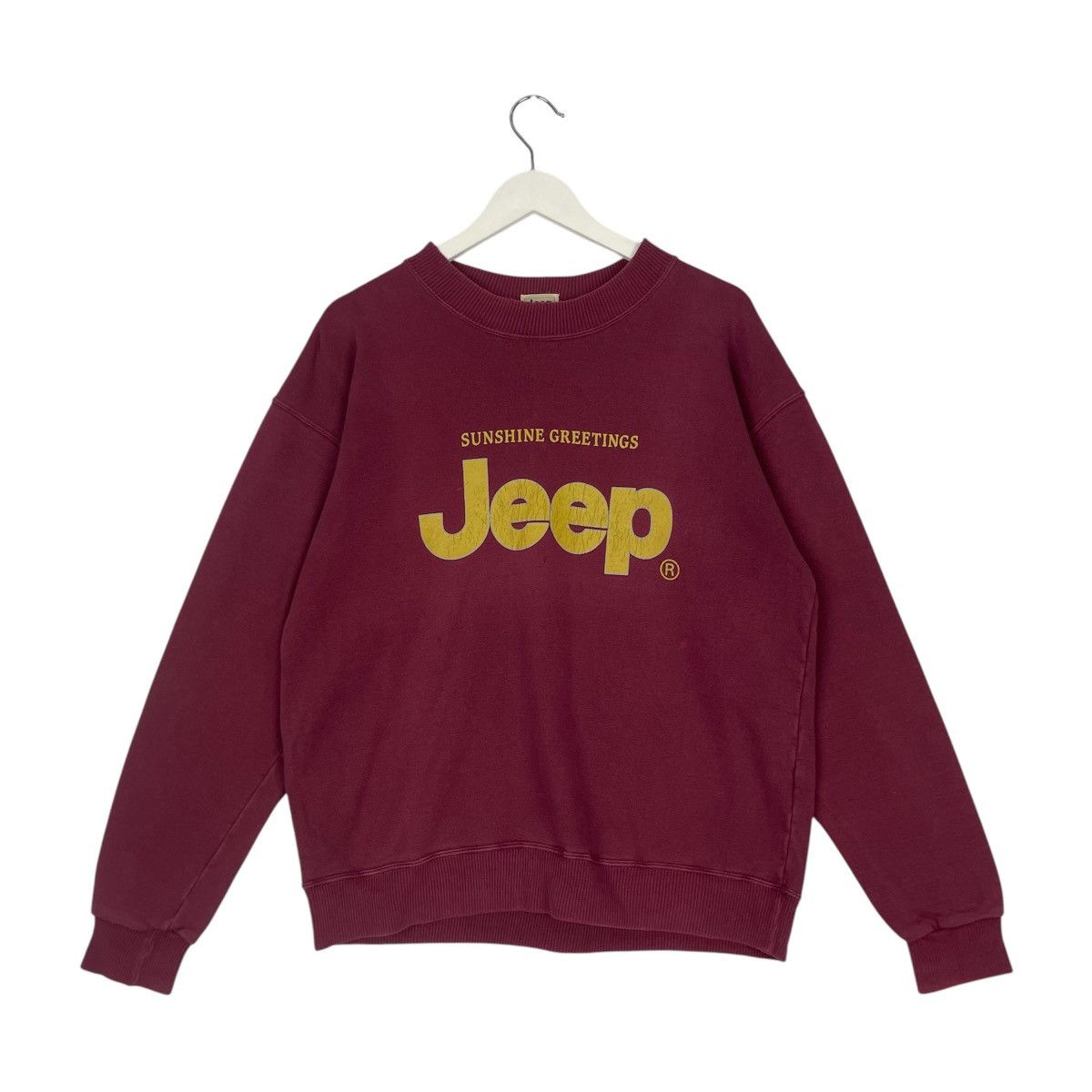 Designer × Vintage Vintage Hoodie/sweater Jeep - red Size US M / EU 48-50 / 2 - 1 Thumbnail