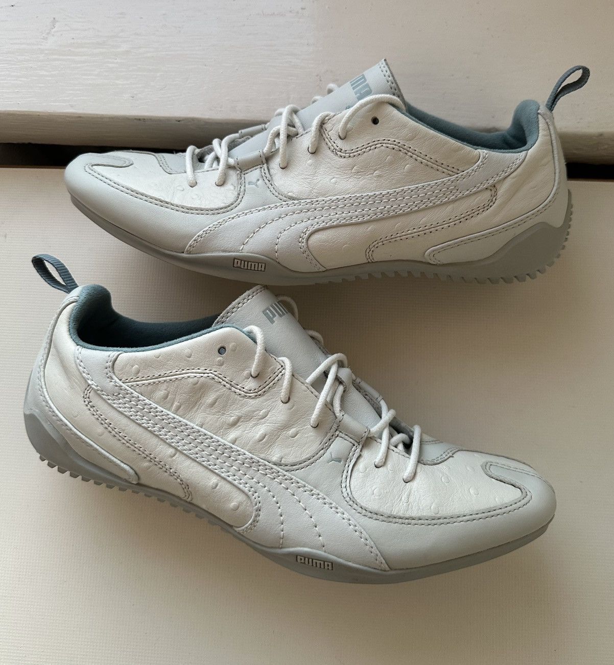 Puma Puma London Trail Low (2007) ostrich pattern white leather Size US 8.5 / IT 38.5 - 3 Thumbnail