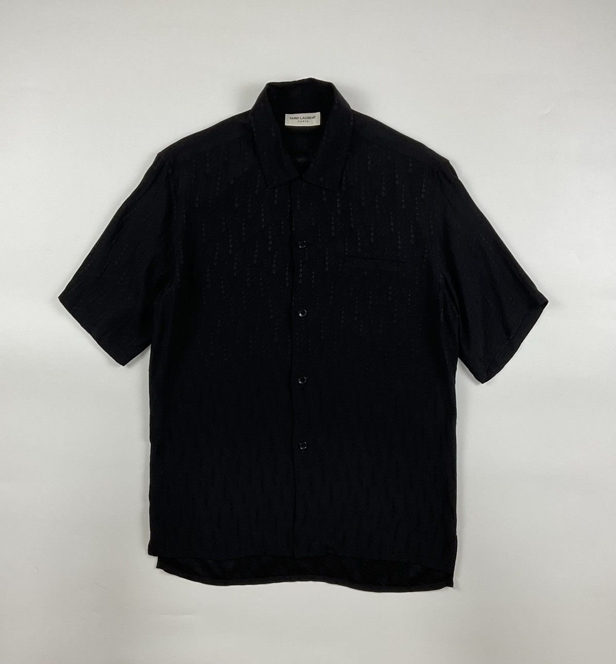 Saint Laurent Paris Saint Laurent S/S'19 Chain Star Silk Shirt Size US M / EU 48-50 / 2 - 1 Thumbnail