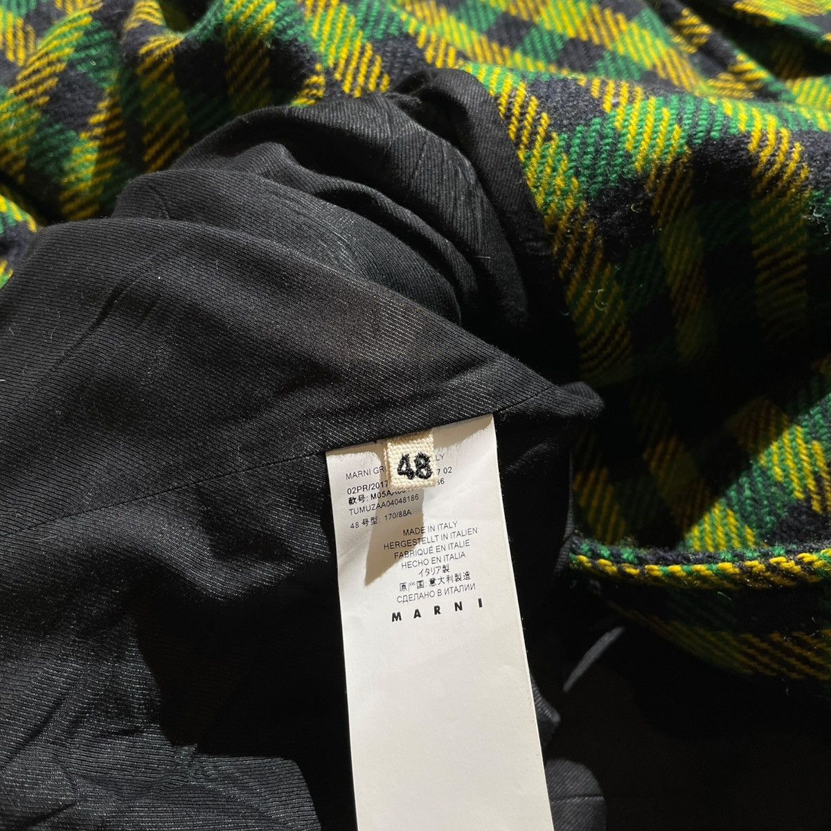 Marni Wool plaid double breasted coat Size US M / EU 48-50 / 2 - 3 Thumbnail