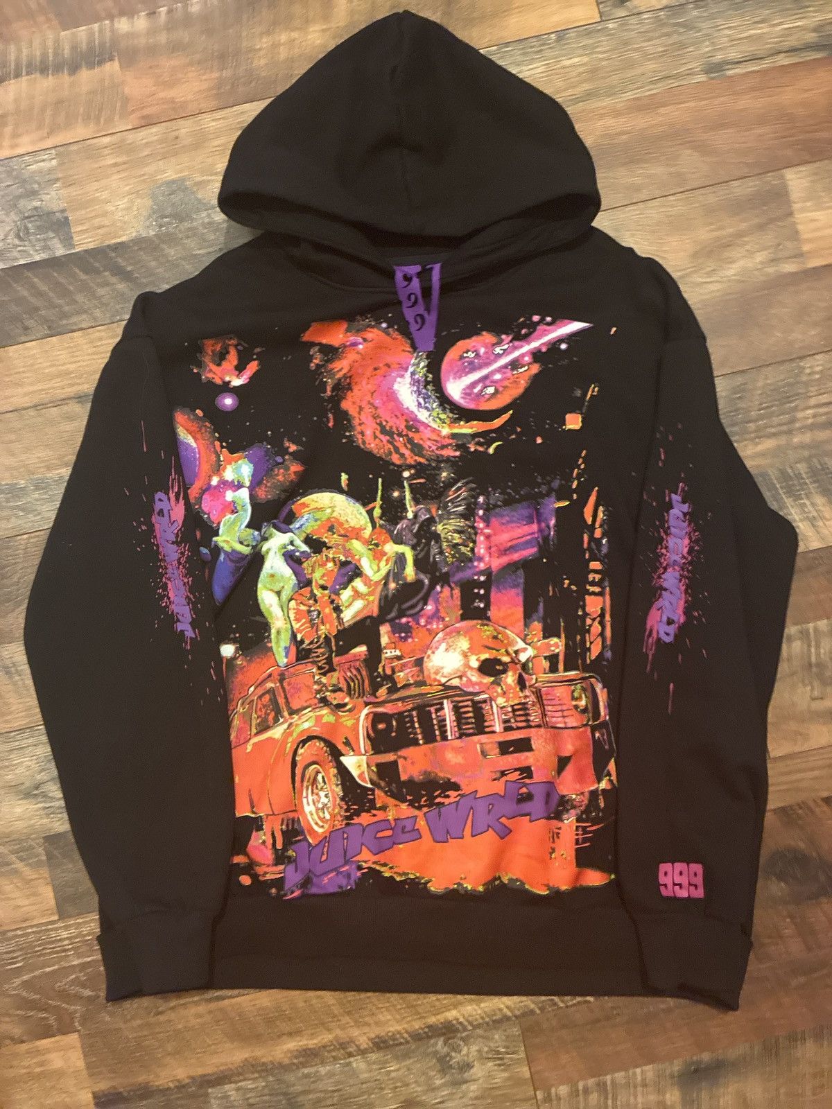 Vlone Juice Wrld x Vlone Galaxy Hoodie Size US XXL / EU 58 / 5 - 1 Thumbnail