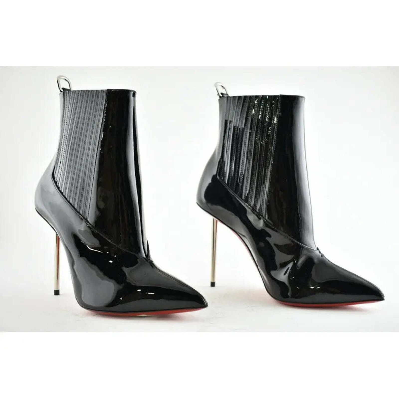 Christian Louboutin Christian Louboutin Epic Boot 100 Black Patent Stiletto Heel Size US 6 / IT 36 - 4 Thumbnail