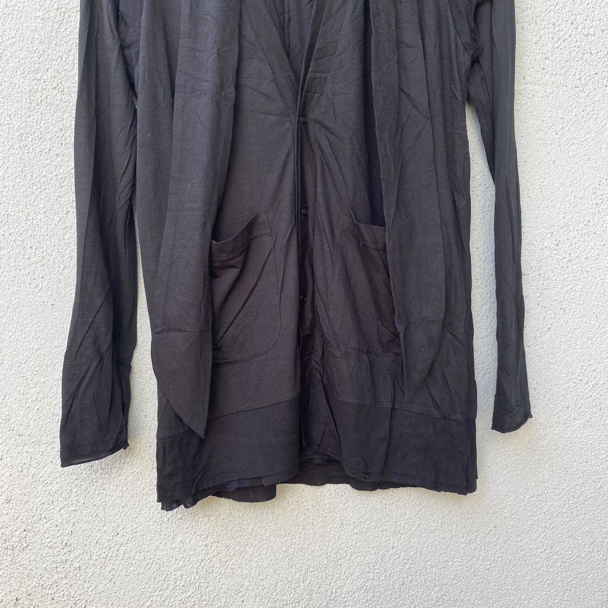 Maison MIHARA YASUHIRO RARE💥Mihara yasuhiro Distressed Black Trench Cardigan Size US S / EU 44-46 / 1 - 3 Thumbnail