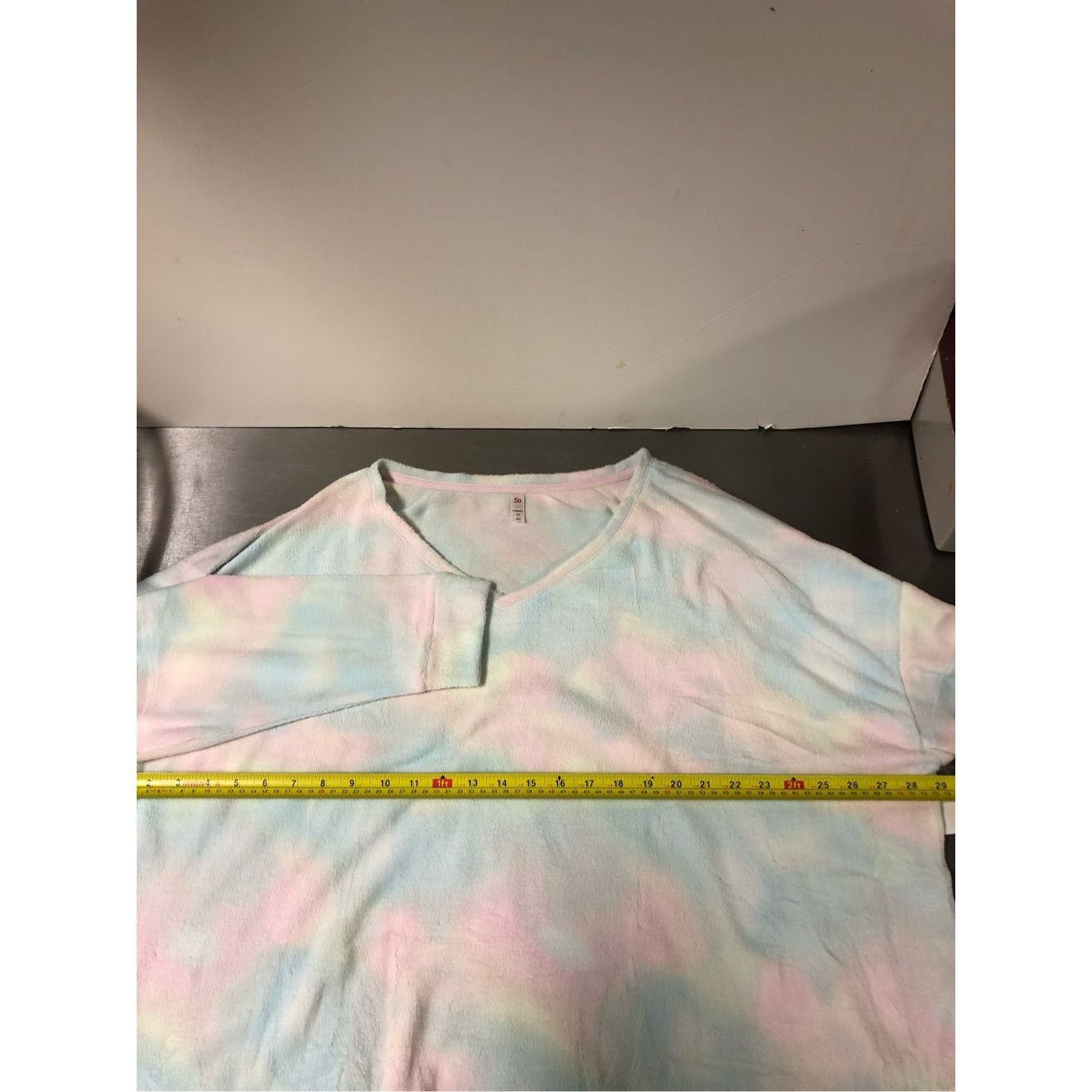 Other So Women’s Pastel Rainbow Tie Dye Two Piece Sleep Pajama Set Size 3XL / US 20-22 - 4 Thumbnail