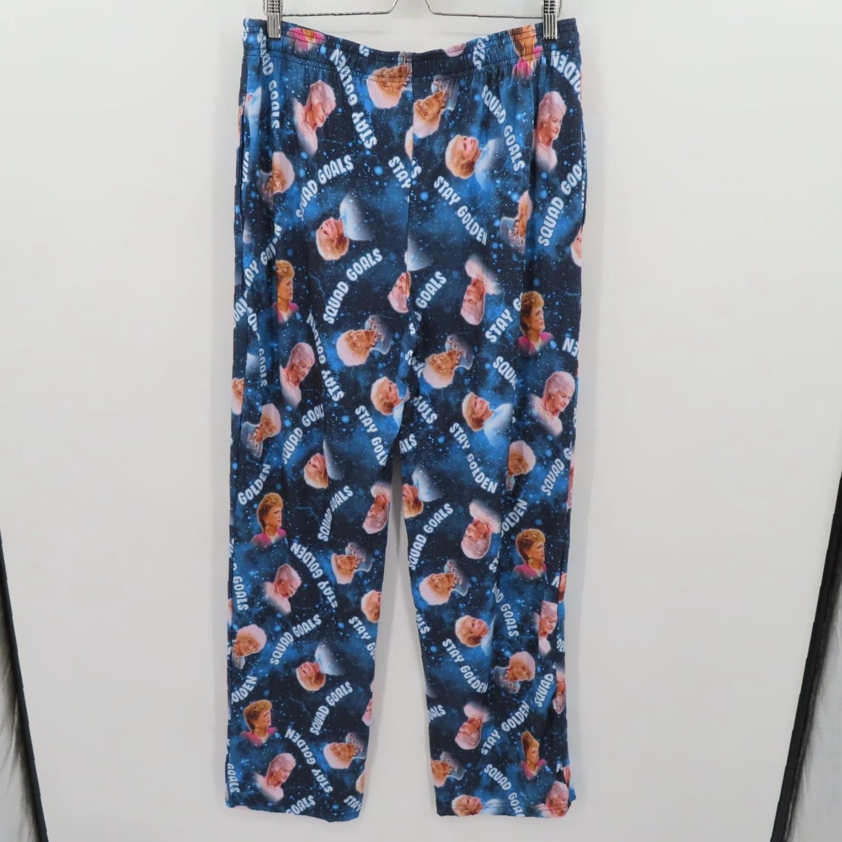 Vintage VINTAGE? No—Bioworld Space Golden Girls Pajama Pants L Blue син Size US 33 - 5 Thumbnail