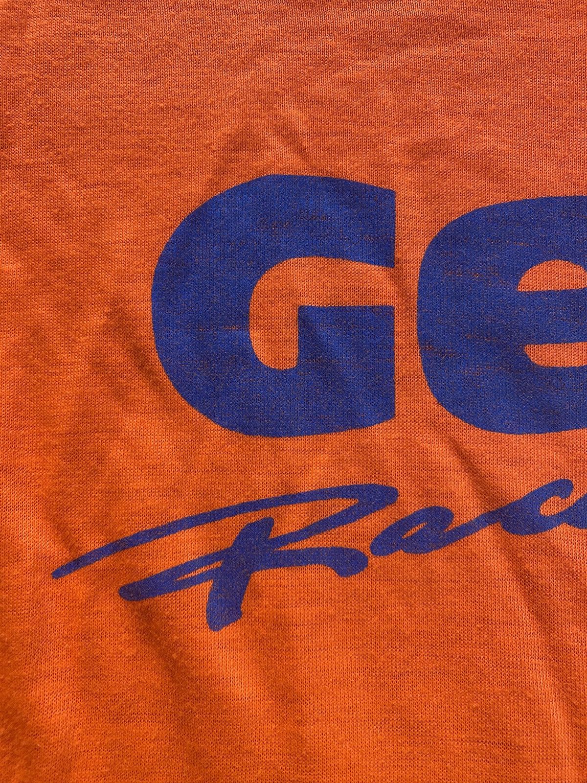 Vintage Vintage 80’s Gear Racewear Moto Orange Single Stitch Tee Size US XXS / EU 40 - 3 Thumbnail