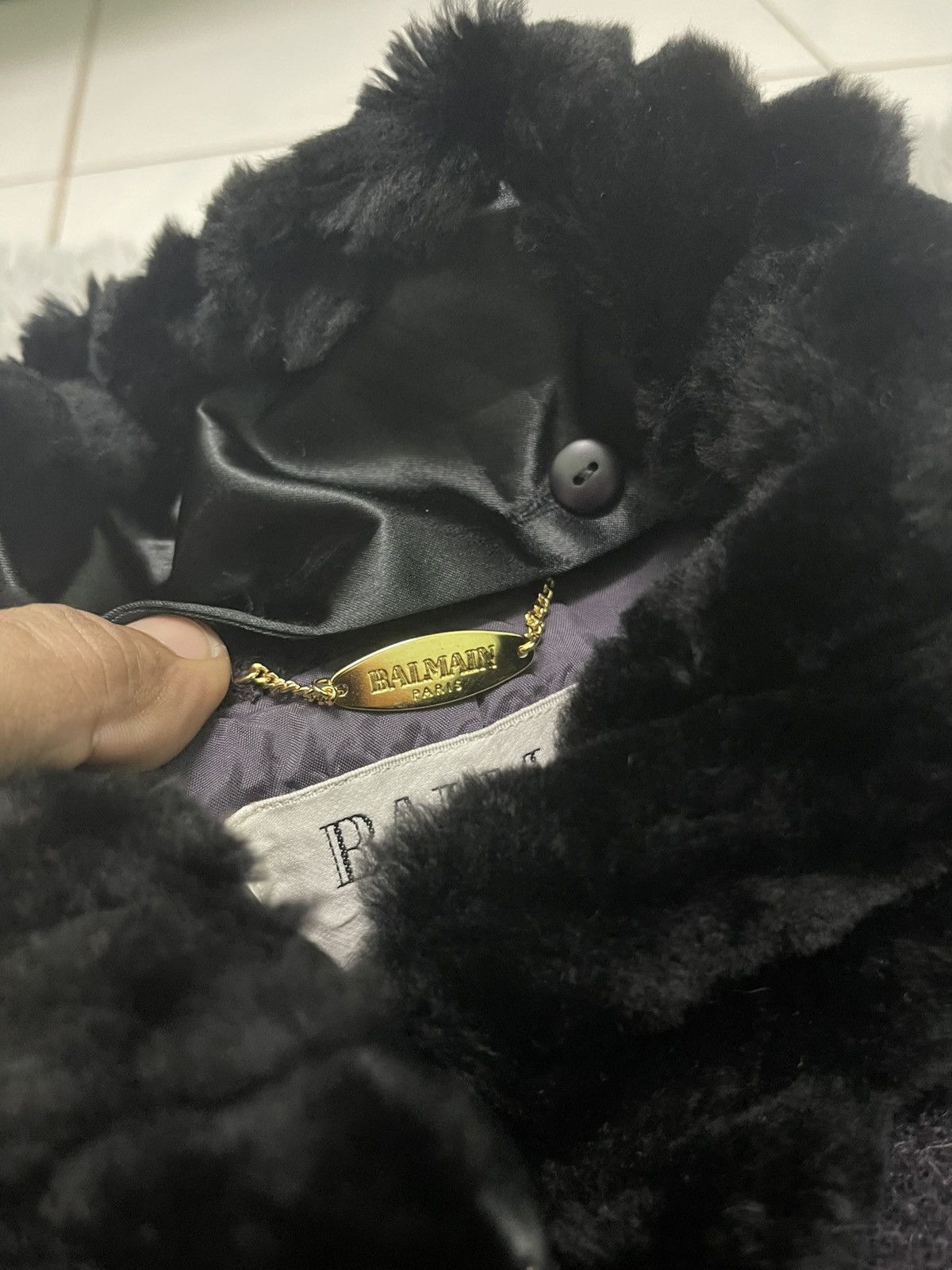 Pierre Balmain 90s PIERRE BALMAIN WOOL FUR NECK LONG COAT Size US S / EU 44-46 / 1 - 10 Thumbnail