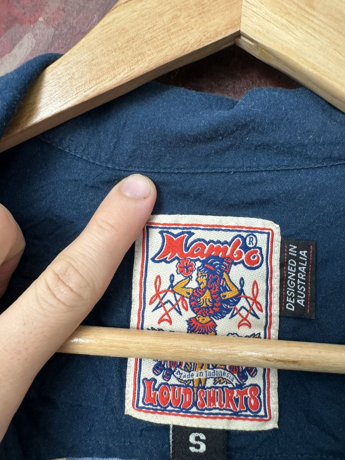Mambo Vintage 90s MAMBO Shirt Traditional Tattoo Rayon Australia Size US M / EU 48-50 / 2 - 3 Thumbnail