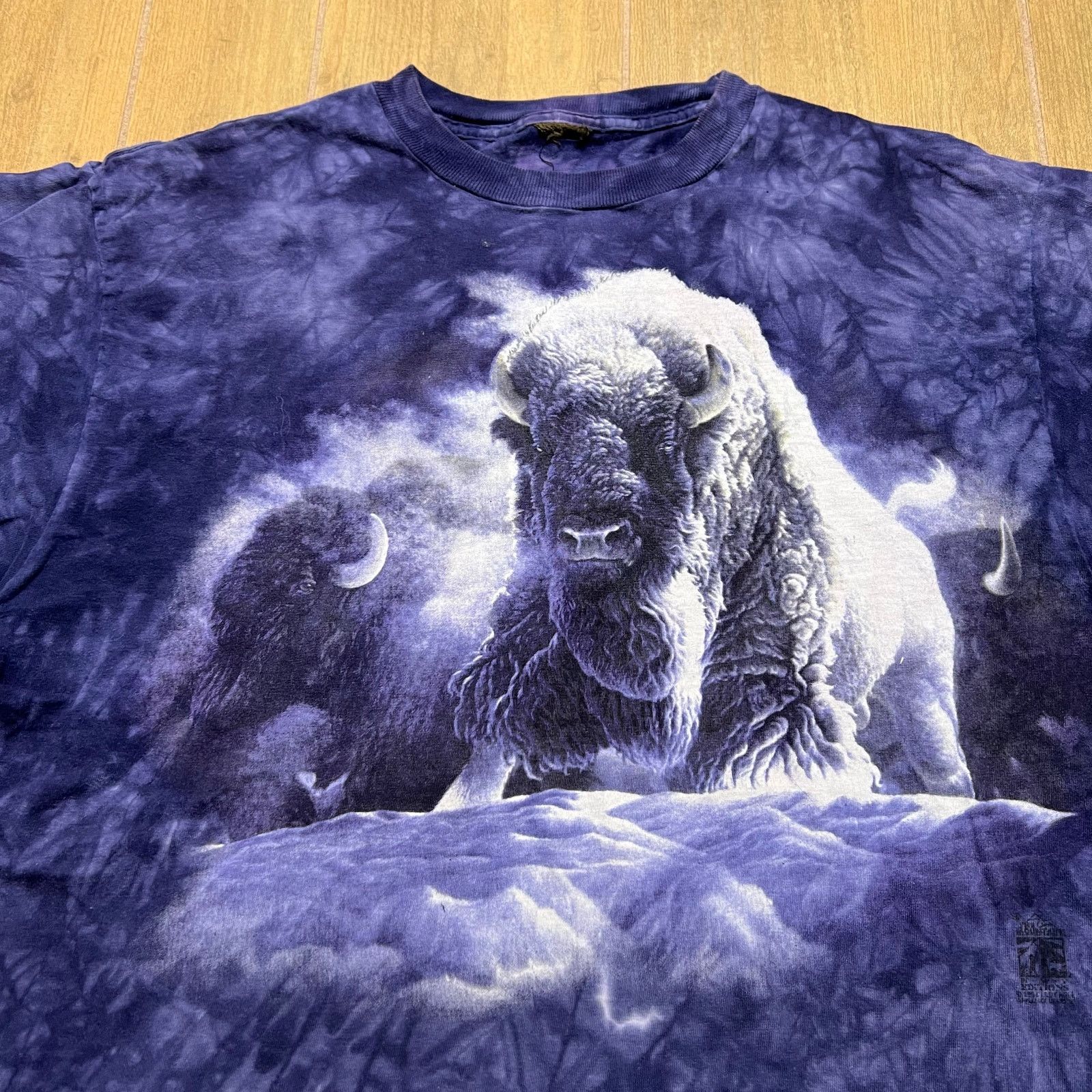 Vintage Vintage WILD BUFFALO TIE-DYE THE MOUNTAIN T-Shirt Sz L Y2K Size US L / EU 52-54 / 3 - 2 Thumbnail