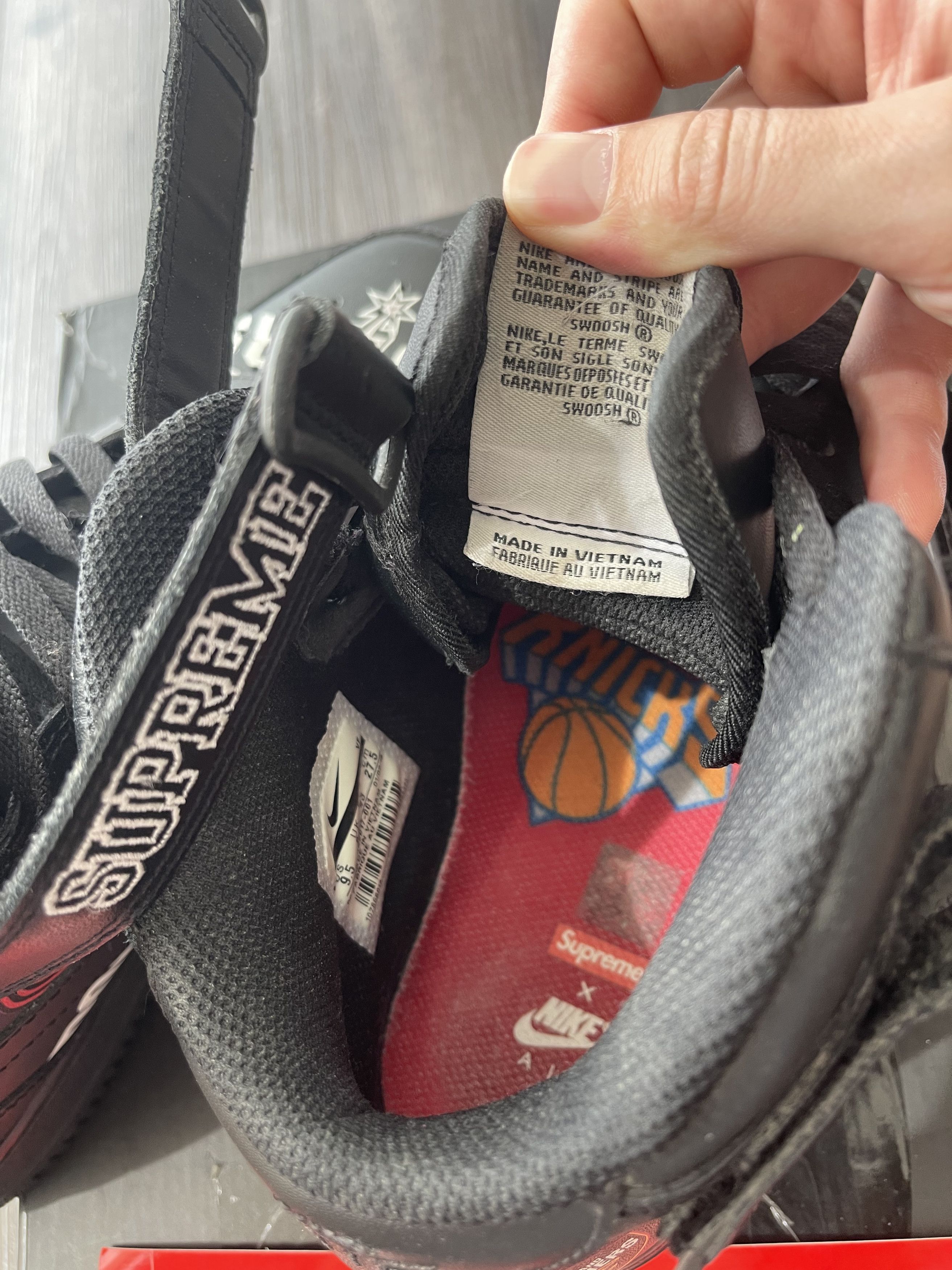 Supreme Nike Supreme x NBA x Air Force 1 07 Mid Black Size US 9.5 / EU 42-43 - 6 Thumbnail
