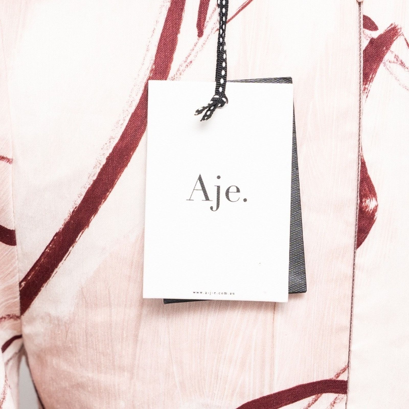 Aje Aje. Amelia Plunge Mini Dress. Size XS / US 0-2 / IT 36-38 - 7 Thumbnail