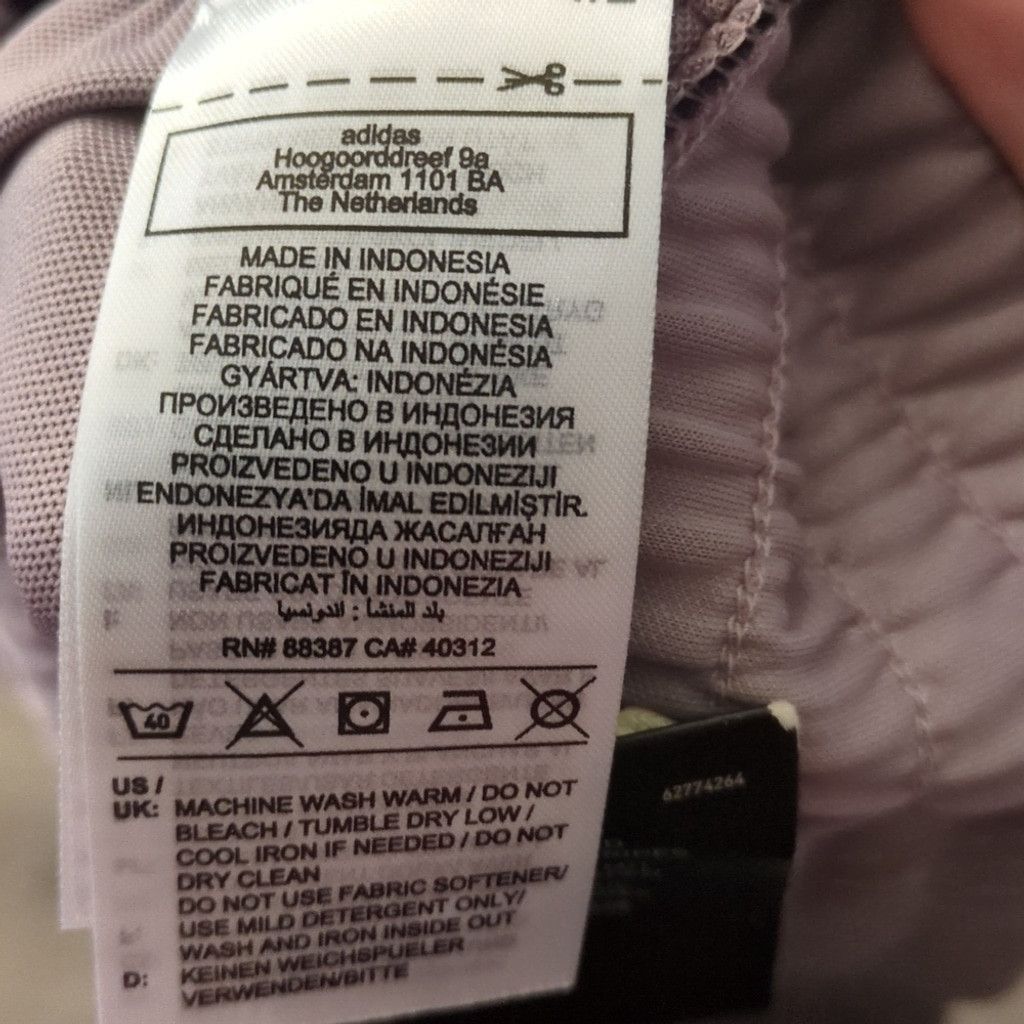 Adidas Adidas Lavender Pacer High Rise Shorts Size Large Size 31" - 6 Thumbnail