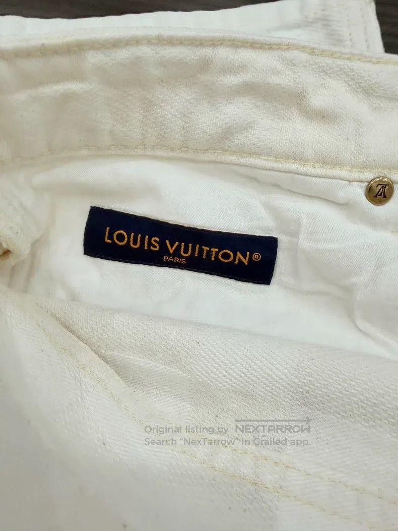 Louis Vuitton Louis Vuitton Beige Plaid Jacquard Jeans Size US 33 - 4 Thumbnail