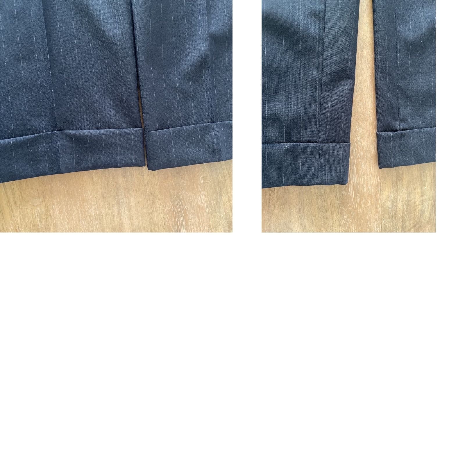 Brooks Brothers VINTAGE Brooks Brothers Pinstripe Dark Blue 2 Piece Suit Men’s 40L Sport Jacket 35x30 Pants Blue Wool Pinstripe 2 Piece Suit Mens 40L Regular Womens? Size 40R - 11 Thumbnail