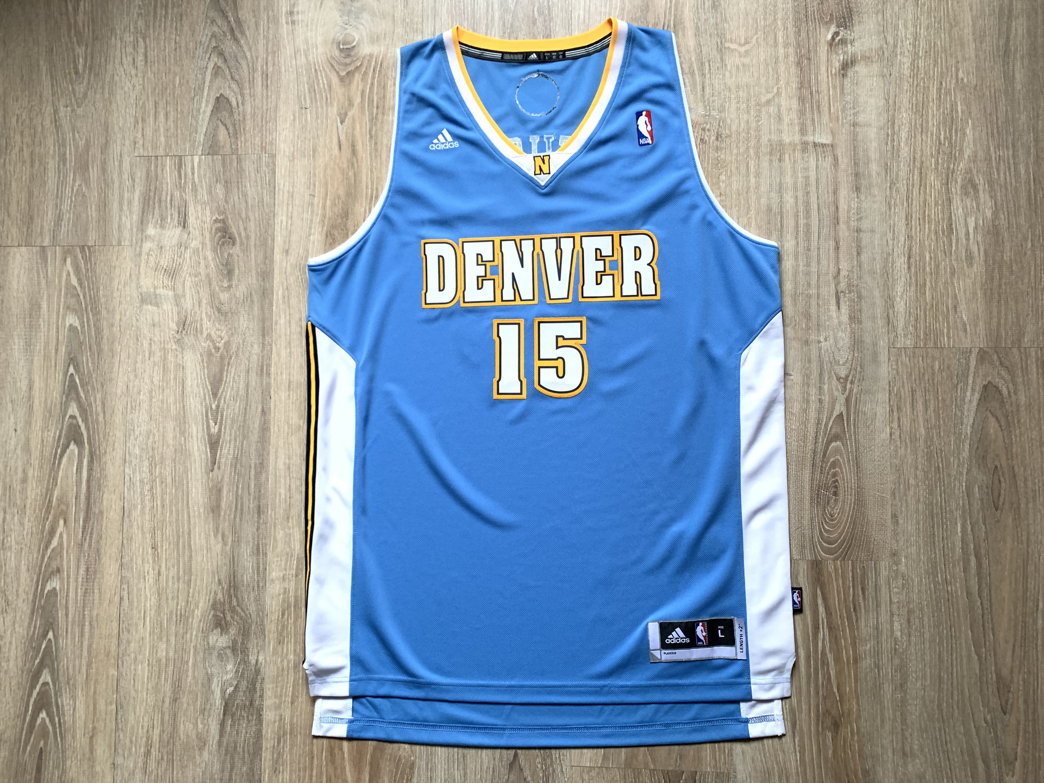 Adidas × NBA × Vintage NBA Denver Nuggets Carmelo Anthony #15 Jersey Size US L / EU 52-54 / 3 - 2 Thumbnail