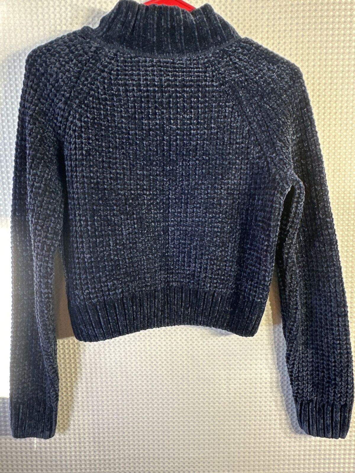 Divided Divided Chenille Mock Neck Cropped Sweater Size XS / US 0-2 / IT 36-38 - 5 Thumbnail