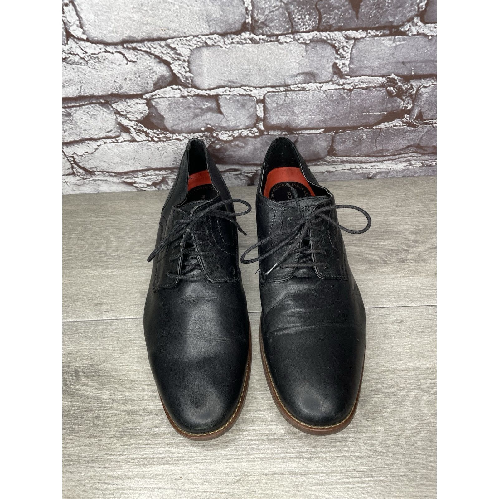 Rockport Rockport Trutech Black Leather Oxfords Brown Casual Shoes Me Size US 10 / EU 43 - 11 Thumbnail