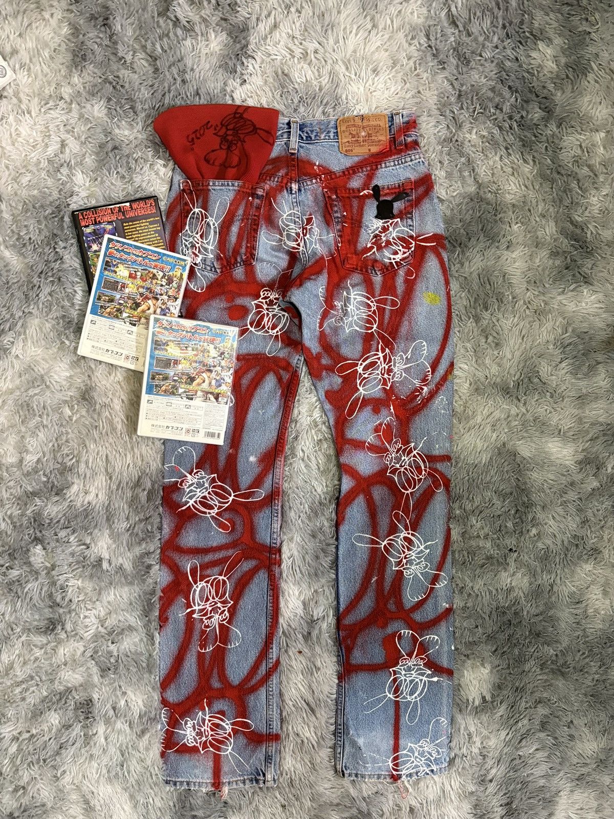 Skoloct 1/1 Skoloct painted denim Size US 29 - 3 Thumbnail