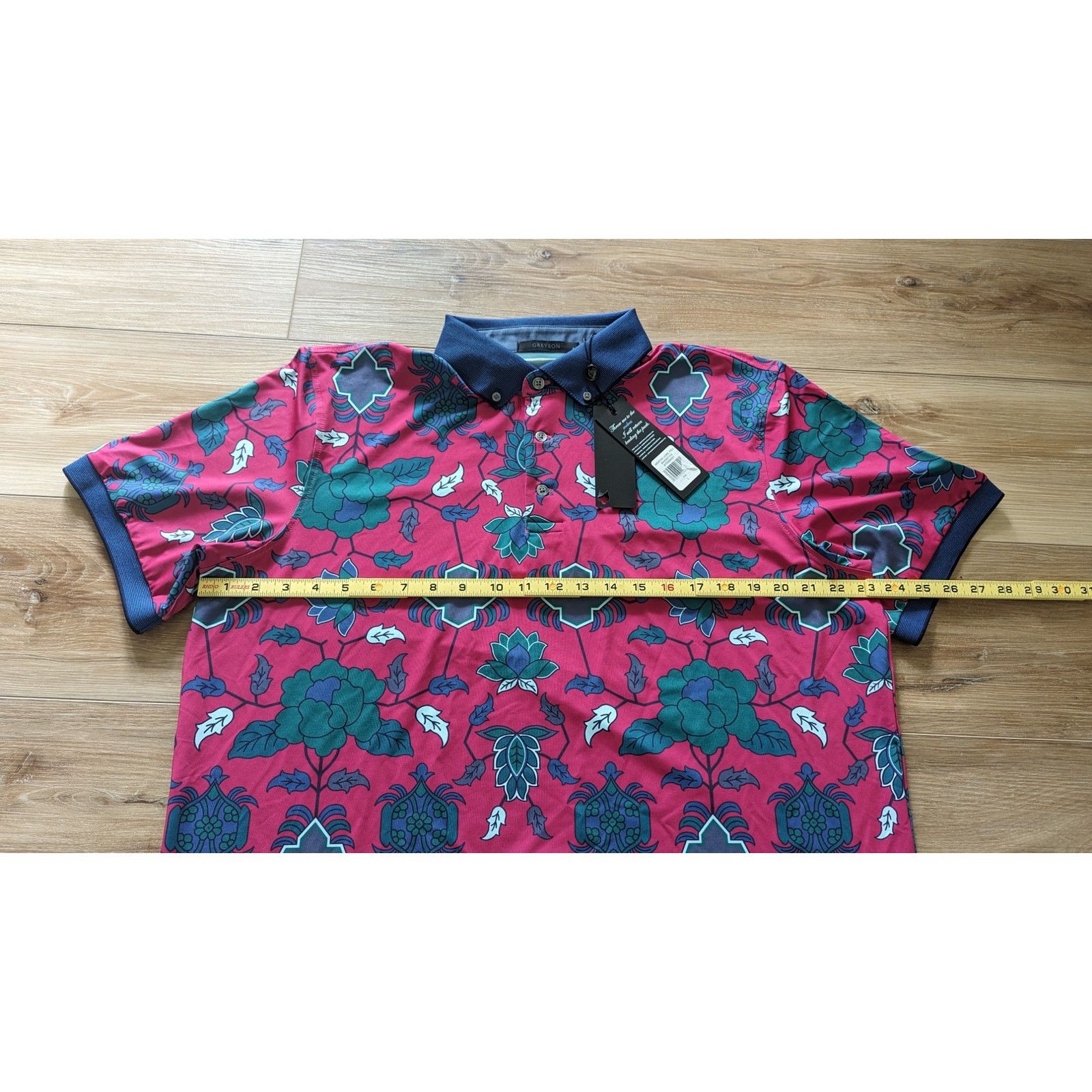 Other NWT Greyson Men's Moutain Laurel Polo in Bittersweet Large Size US S / EU 44-46 / 1 - 6 Thumbnail