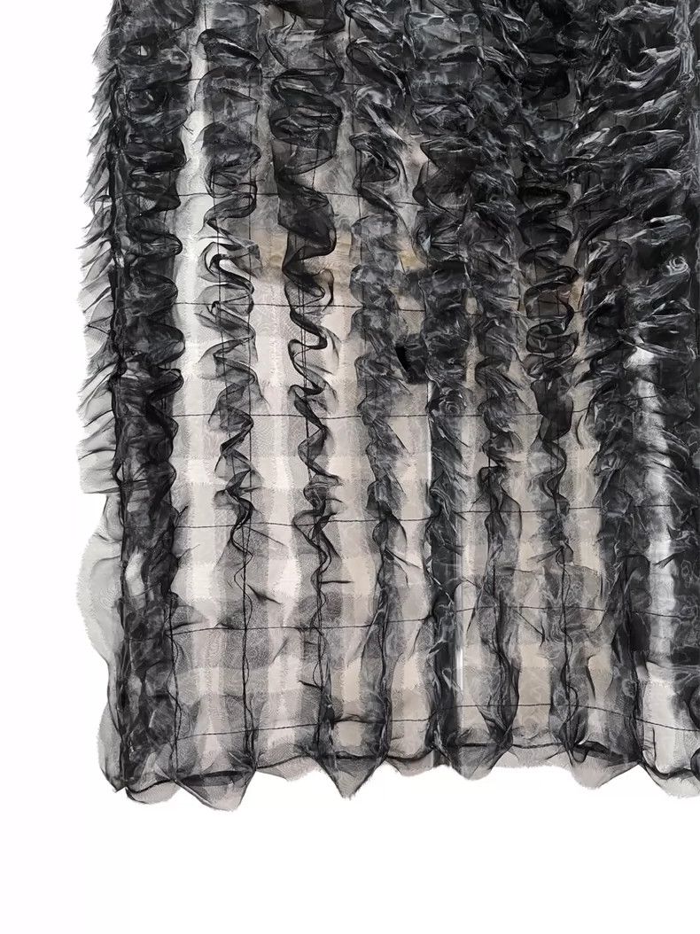 Comme des Garcons Comme Des Garcons Black tulle pleated leather suspender wa Size S / US 4 / IT 40 - 4 Thumbnail