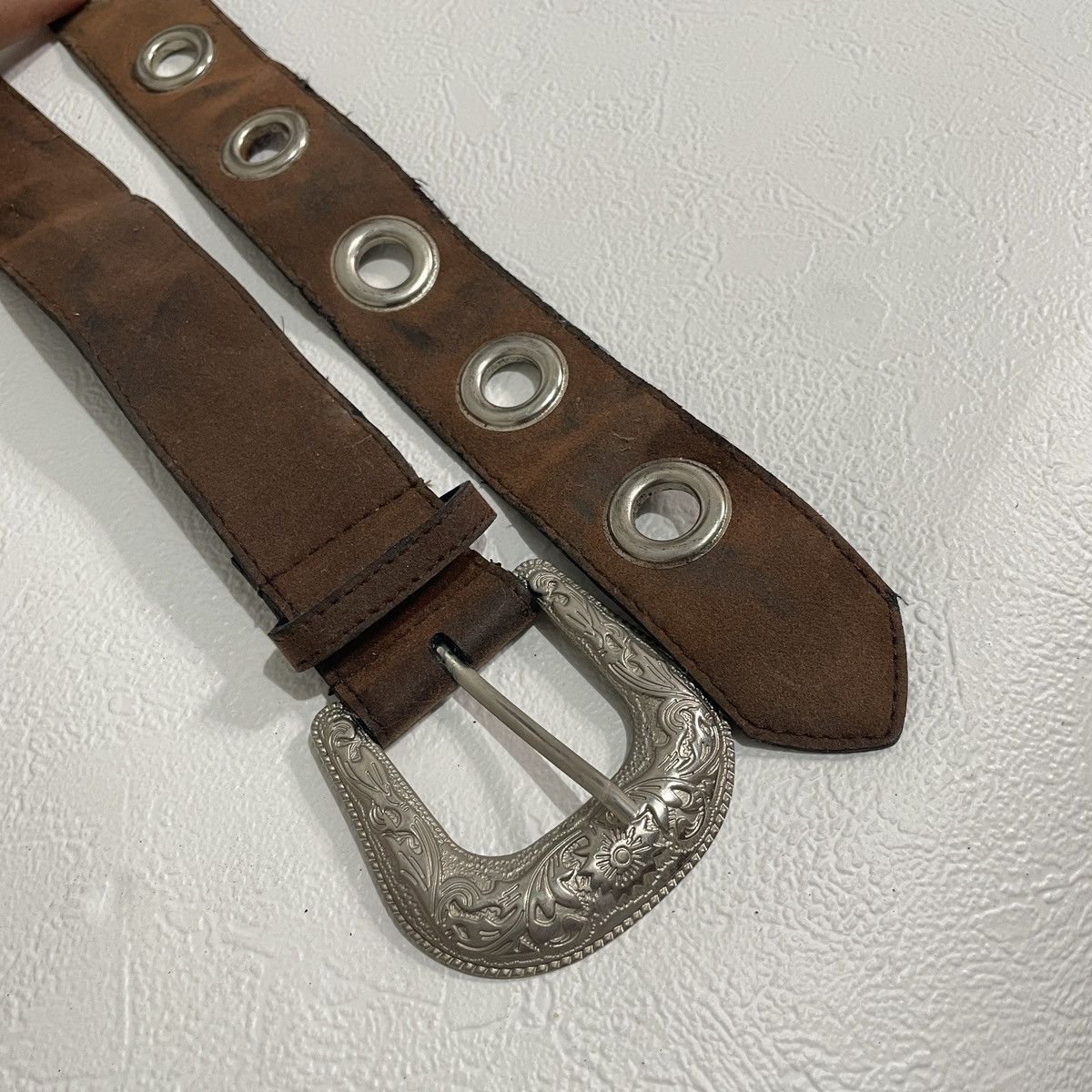 If Six Was Nine Vintage y2k western leather belts Size ONE SIZE - 2 Thumbnail
