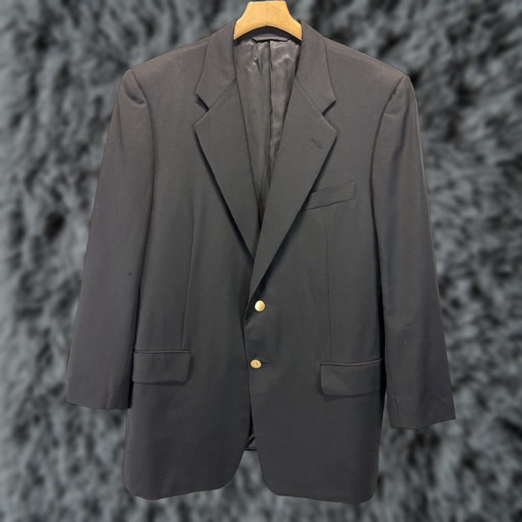 Vintage VINTAGE Hickey Freeman Blazer Wool 2-Button Black 42R Men’s Blazer N/A? (Hold) Size 42R - 1 Thumbnail