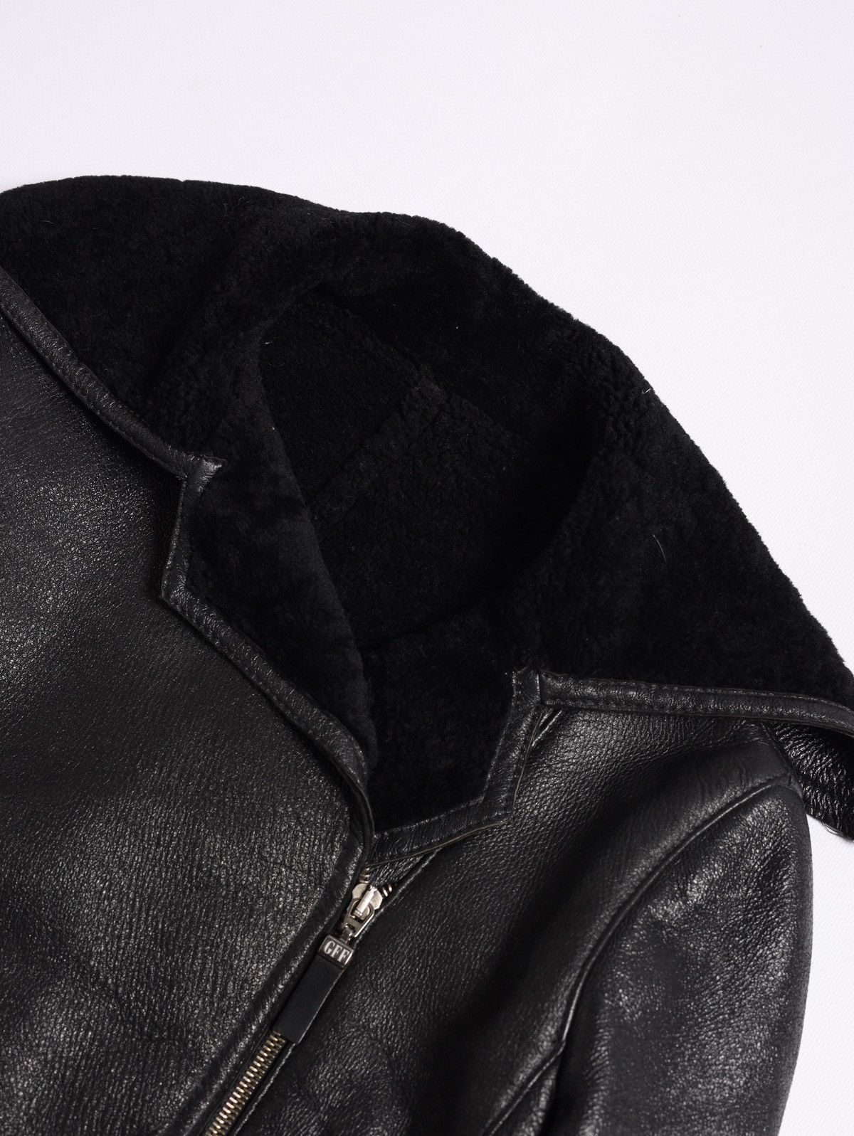 Gianfranco Ferre Gianfranco Ferre GFF Leather Pelle Shearling Crop Jacket Vin Size M / US 6-8 / IT 42-44 - 11 Thumbnail