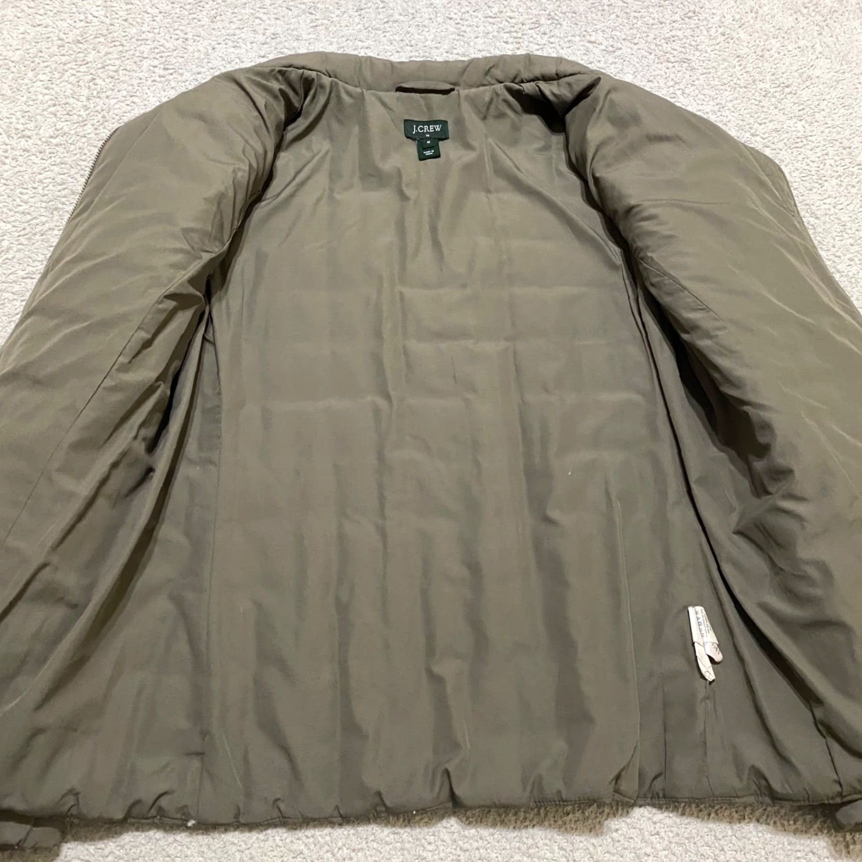 J.Crew J.CREW JACKET OLIVE GREEN QUILTED DOWN COAT XS WOMEN SHORT Size M / US 6-8 / IT 42-44 - 6 Thumbnail