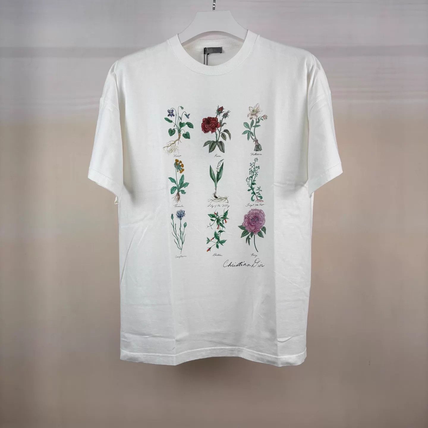 Dior Dior Botanical Specimen Print Short Sleeve Tee M Size US M / EU 48-50 / 2 - 1 Thumbnail