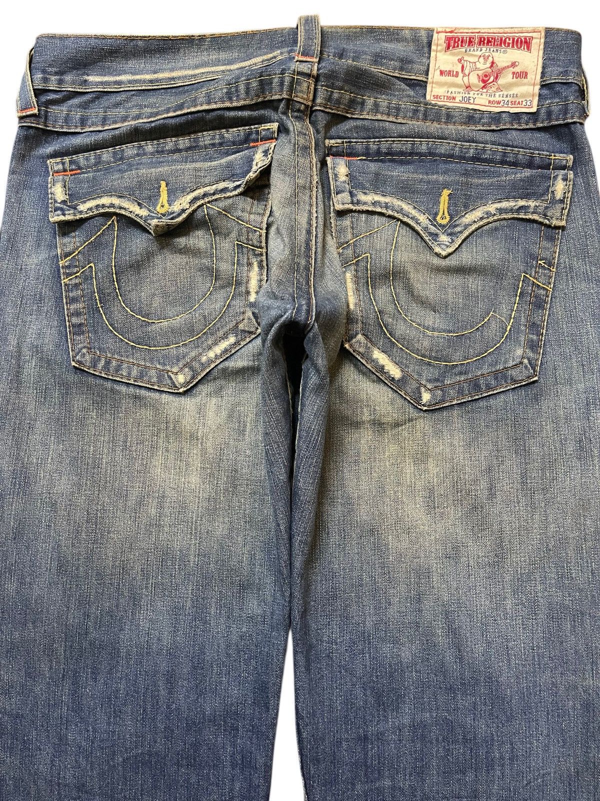 True Religion Vintage Usa True Religion Mud Wash Distress Spiral Leg Baggy Size US 38 / EU 54 - 5 Thumbnail