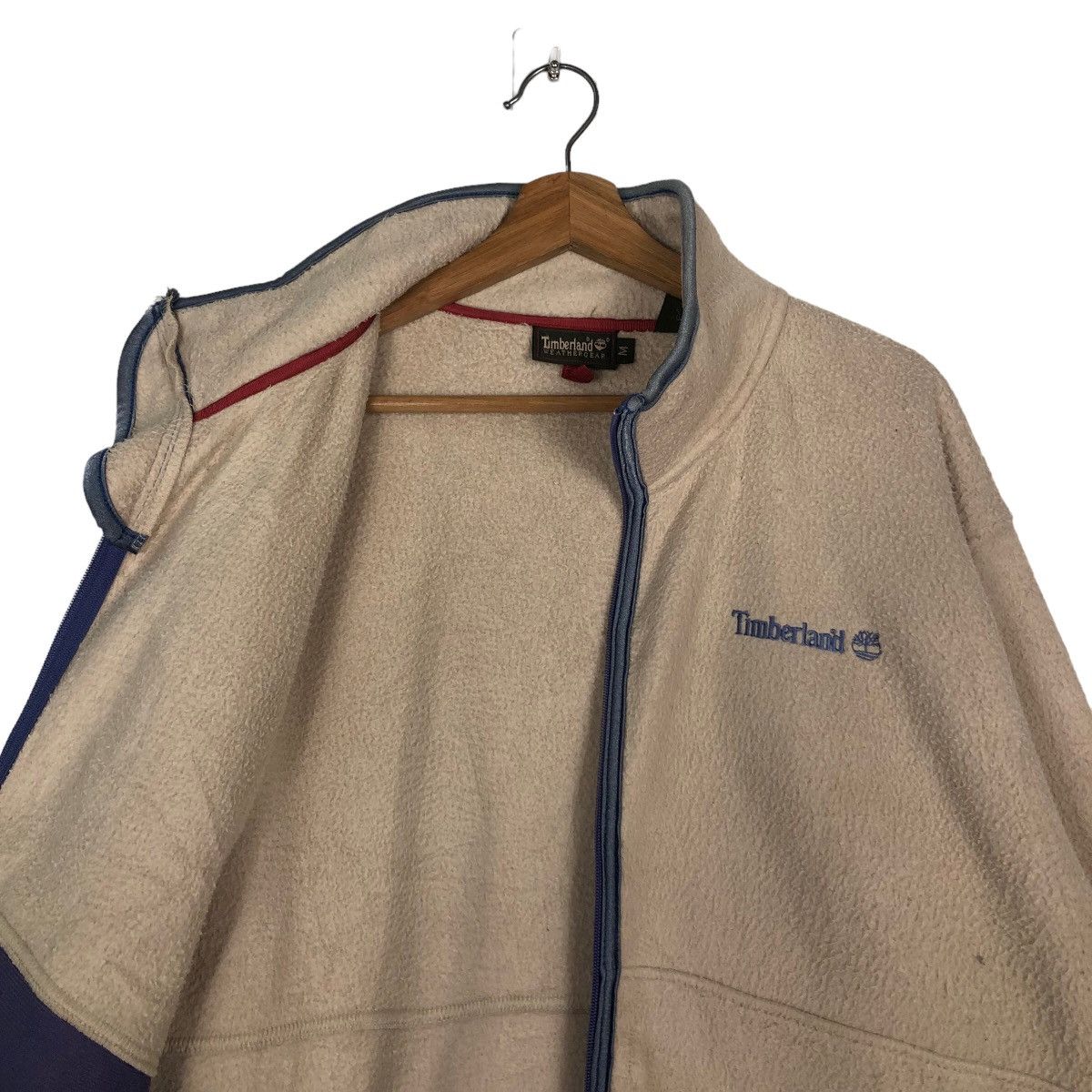 Japanese Brand 🔥Vintage Bomber Fleece Jacket Timberland Size US M / EU 48-50 / 2 - 12 Thumbnail