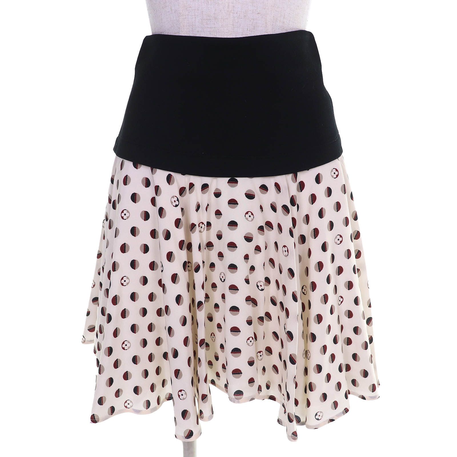 Louis Vuitton Louis Vuitton Louis Vuitton Monogram Flower Dot Flare Skirt Textile Skirts DUTY FREE for USA Size ONE SIZE - 1 Thumbnail