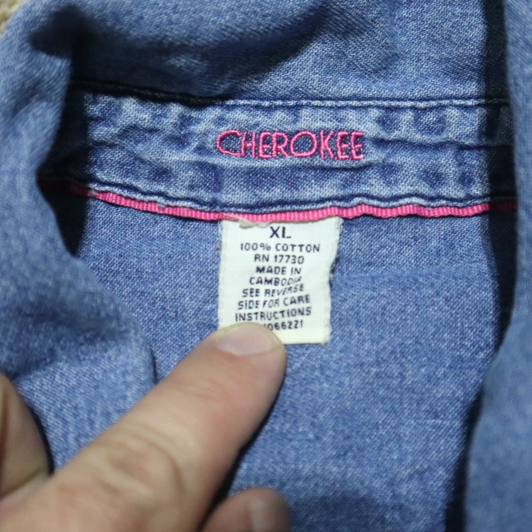 Cherokee Cherokee Denim Jacket Women XL Blue Button-Down Lined Pockets Denim Jacket Blue 80s Women Cherokee Size XL / US 12-14 / IT 48-50 - 6 Thumbnail
