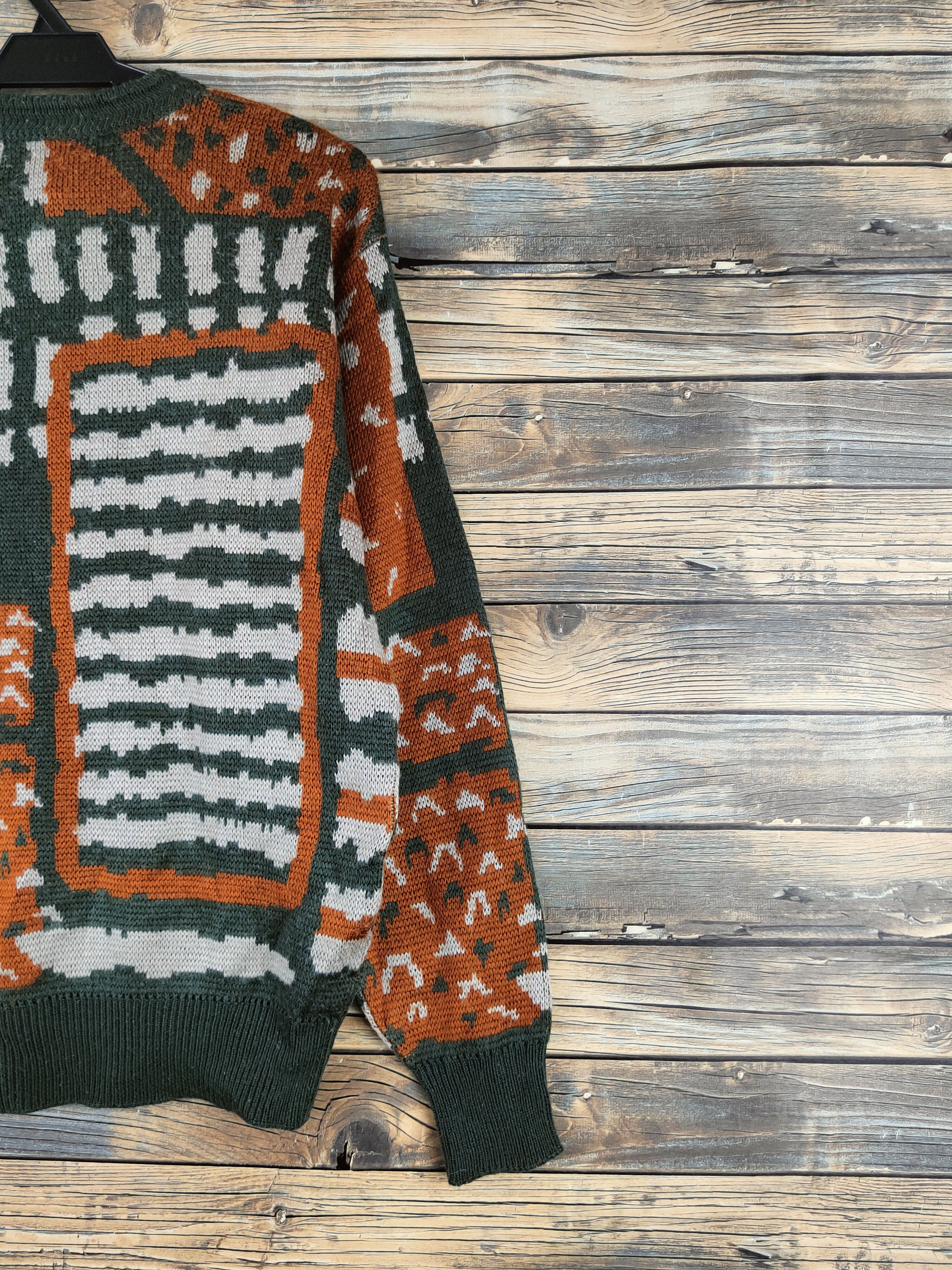 Japanese Brand DL Mackinaws Olive Brown Knitwear Sweatshirts #46-388 Size US M / EU 48-50 / 2 - 9 Thumbnail