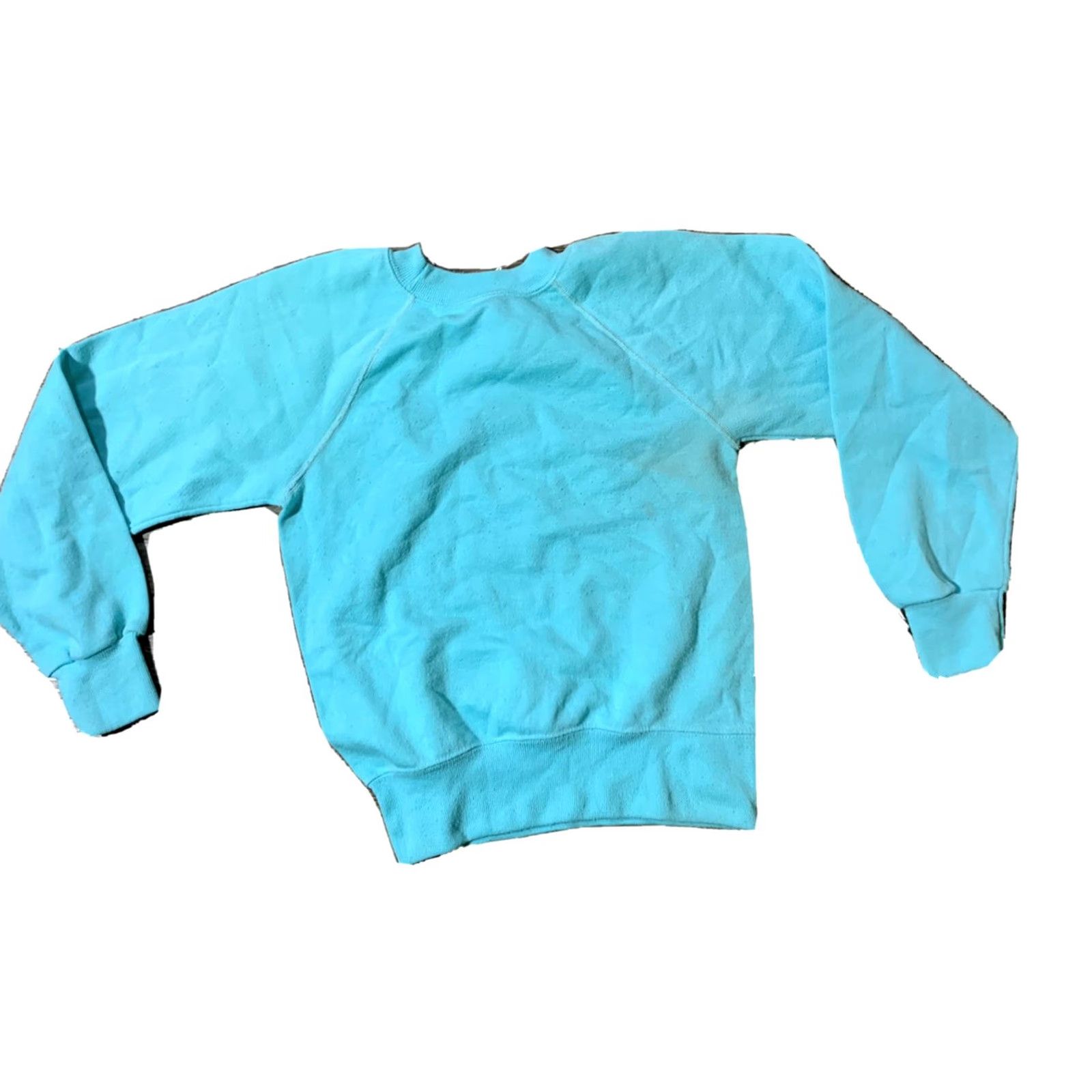 Wrangler VINTAGE 80s Wrangler Women's Crewneck Horse Logo Sweatshirt Teal Small Pullover Size S / US 4 / IT 40 - 3 Thumbnail