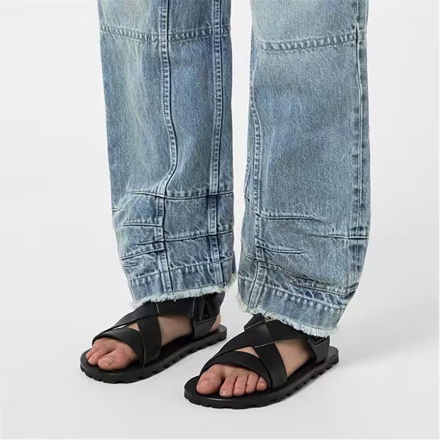 Jil Sander o1g2r1mq1024 Sandals in Black Size US 7 / IT 37 - 6 Thumbnail