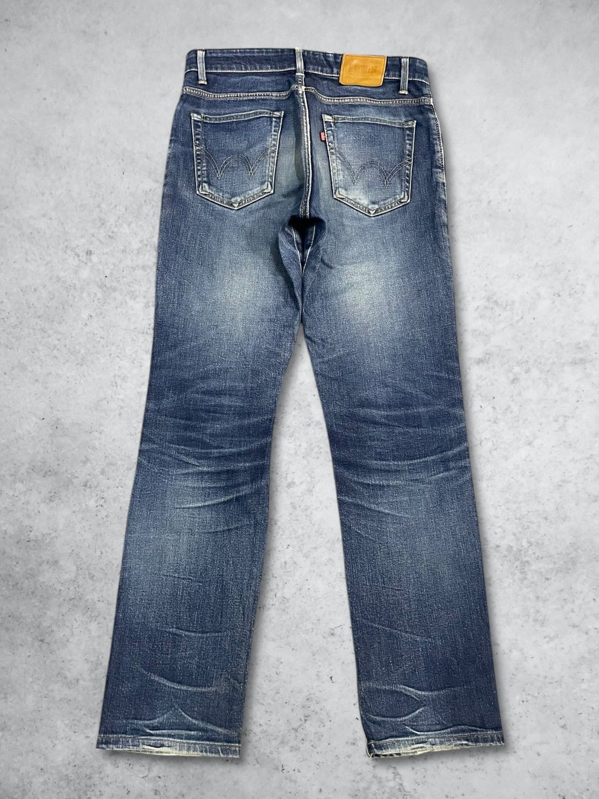 Edwin Vintage Edwin Made in Japan Blue Wash Loose Straight Jeans Size US 30 / EU 46 - 3 Thumbnail